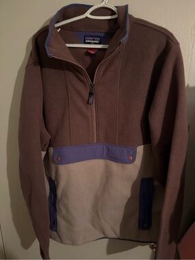 Patagonia fleece unisex anorak pullover quarter zip